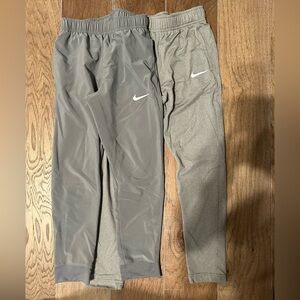 2 pairs of boys Nike grey pants size small
